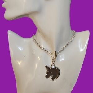 ORIGAMI OWL Unicorn Pendant Toggle Chain Necklace